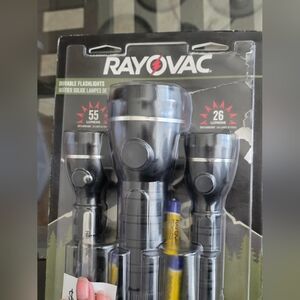 Rayovac 3-Pack Flashlight Set in Black